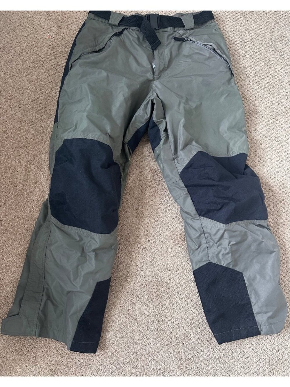 Columbia Snow Ski Pants Mens XL Adjustable Fit Snowboard Reinforced Knees FLAW